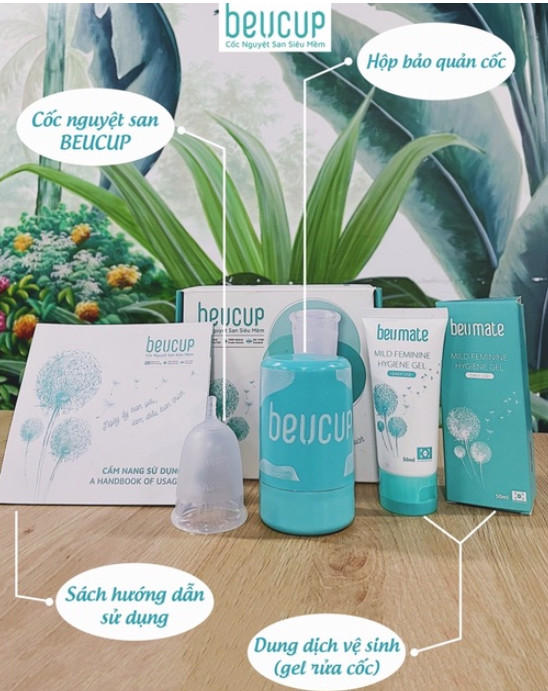 Combo 2 bộ cốc nguyệt san Beucup