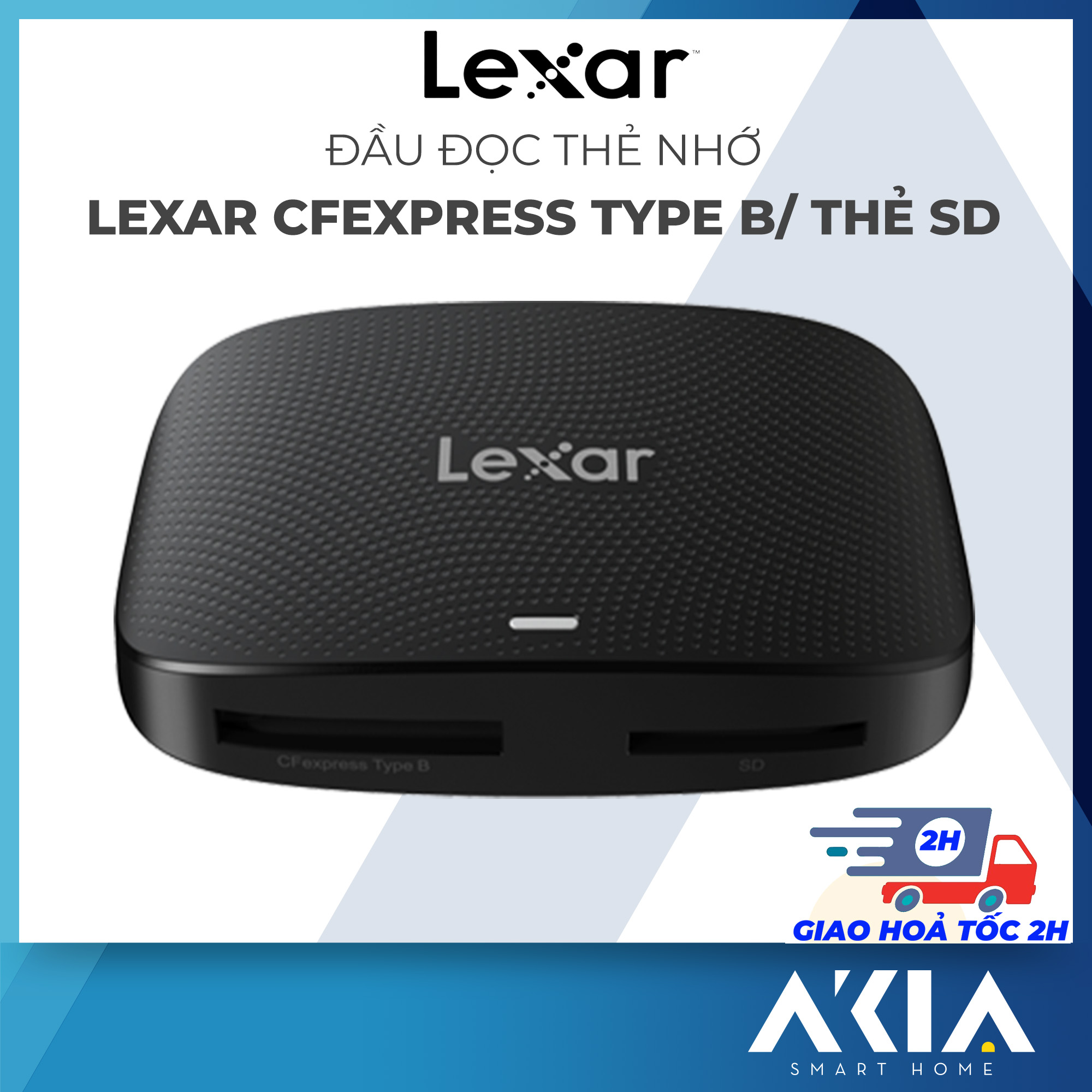 Lexar cfexpress type b and sd card reader lrw520u, the speed can reach 10gbps, usb type-c, 1 year warranty