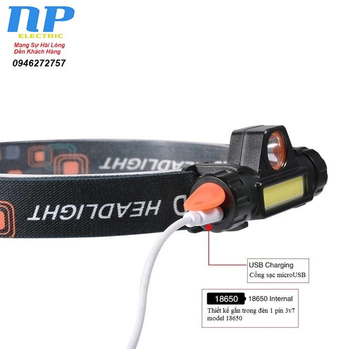 [Chống Nước IP68] ĐÈN PIN LED CREE Q5 + LED COB - CÓ HÍT