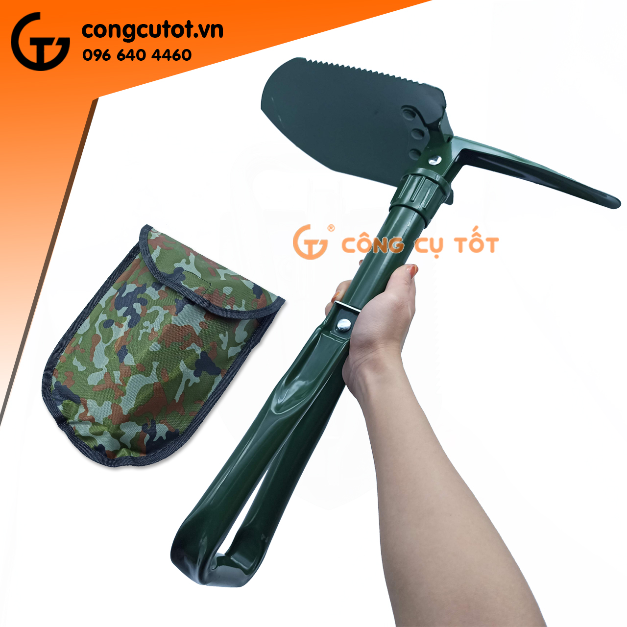 Xẻng gấp quân dụng đa năng