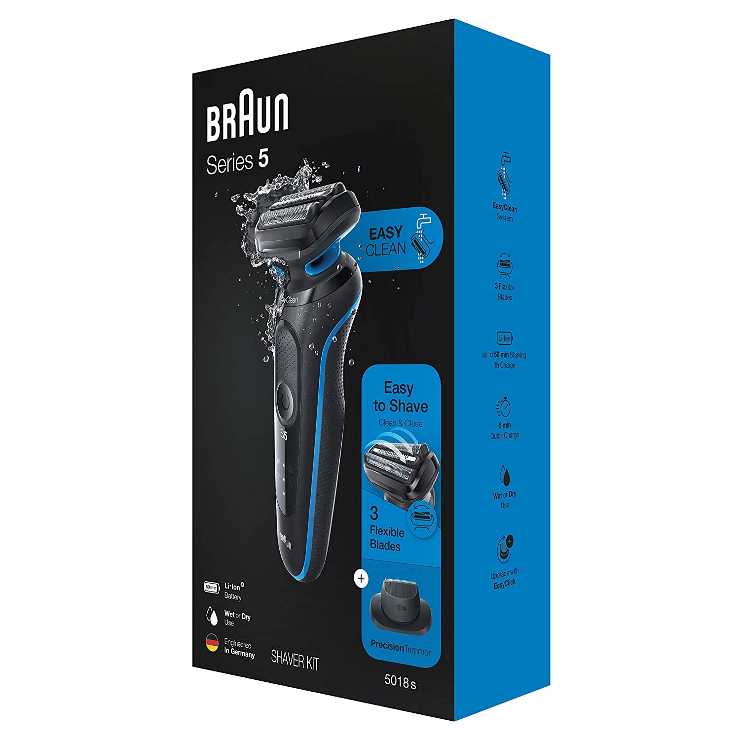[Hàng nội địa Nhật & Mỹ] Máy cạo râu Braun Series 5 5018s