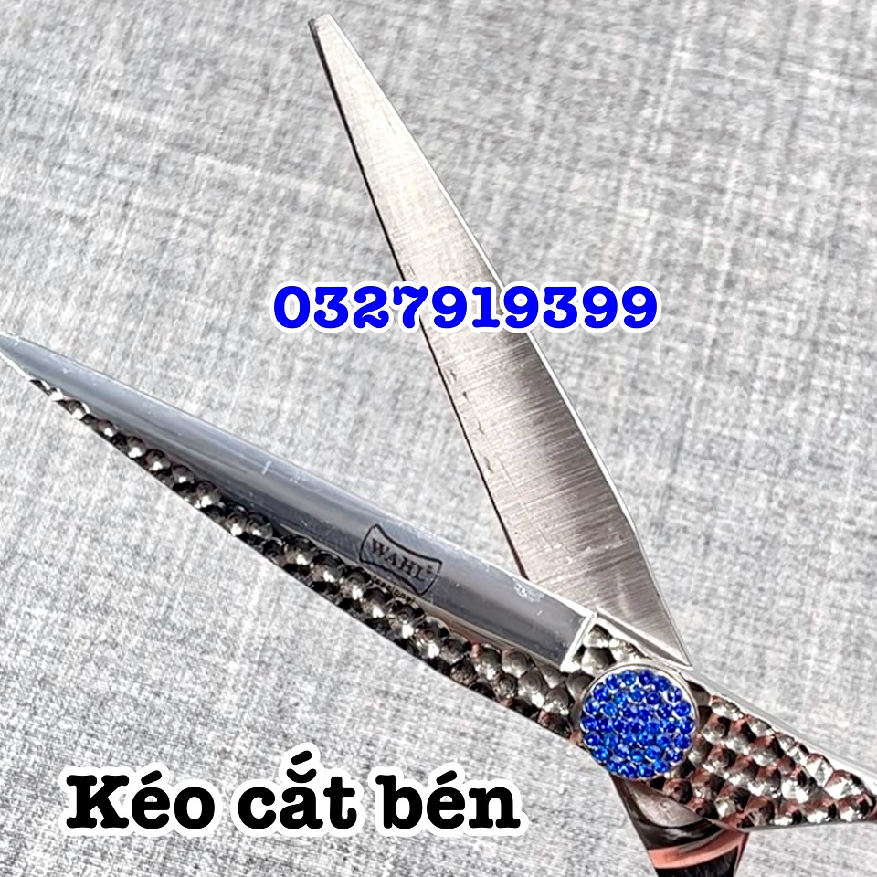 Kéo cắt tỉa tóc cao cấp Nhật WAHL 6.0 ( WAHL xanh)