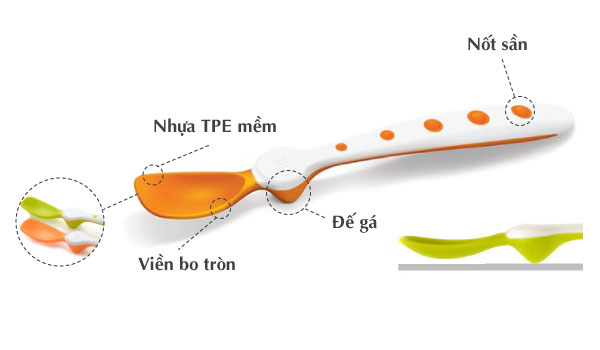 [Tách lẻ] Thìa mềm ăn dặm NUK cho bé
