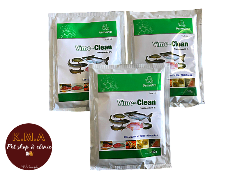 VIME - CLEAN PHÒNG KÝ SINH TRÙNG TRÊN CÁ (GÓI 100G)