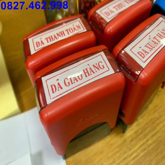 Khắc con dấu đã thu tiền, đã thanh toán, chưa thanh toán