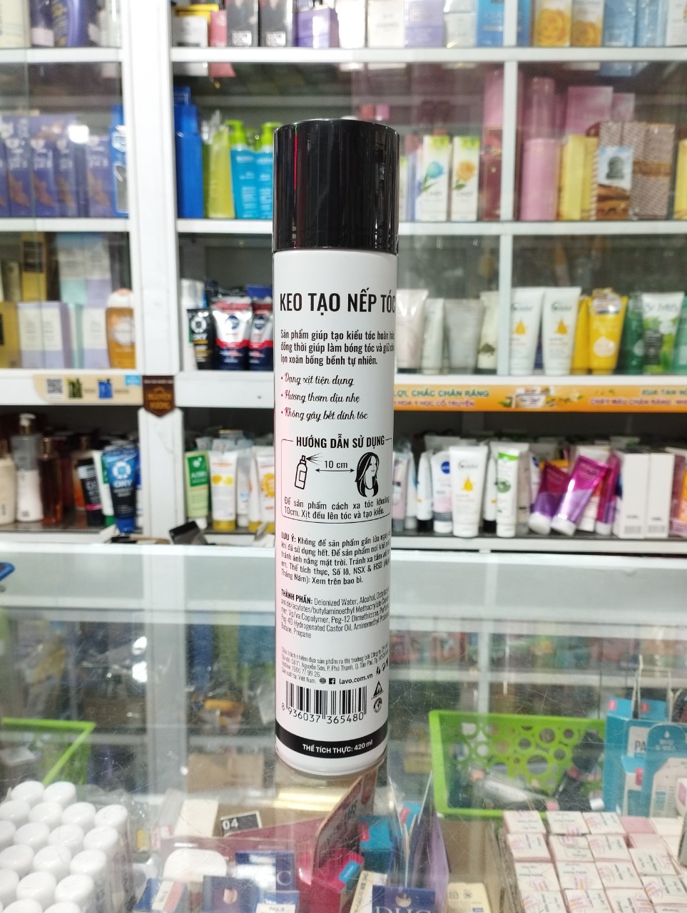 [HCM]Keo tạo kiểu tóc cứng Lavox 420ml