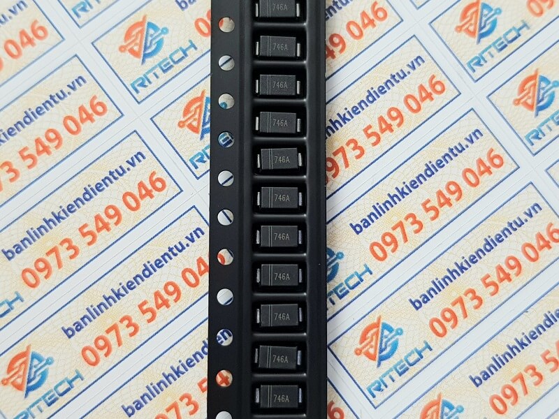 [Combo 10 chiếc] 1SMA4746A (746A) Diode Zenner chân dán 18V 1W DO-214AC