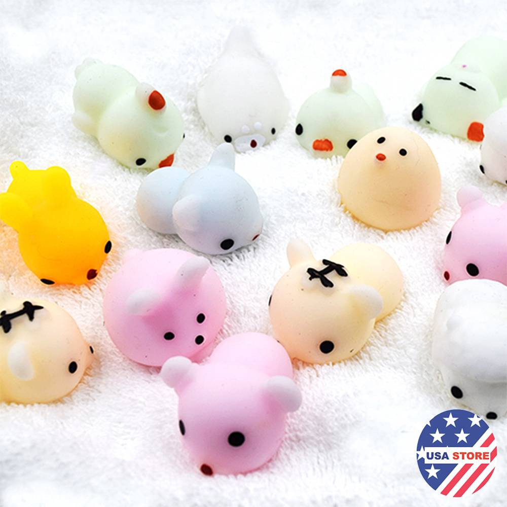 Squishy Mochi Thú Dẻo Mềm Nhiều Hình Ngộ Nghĩnh Đáng Yêu, Dễ Thương. Siêu Kute Siêu Rẻ