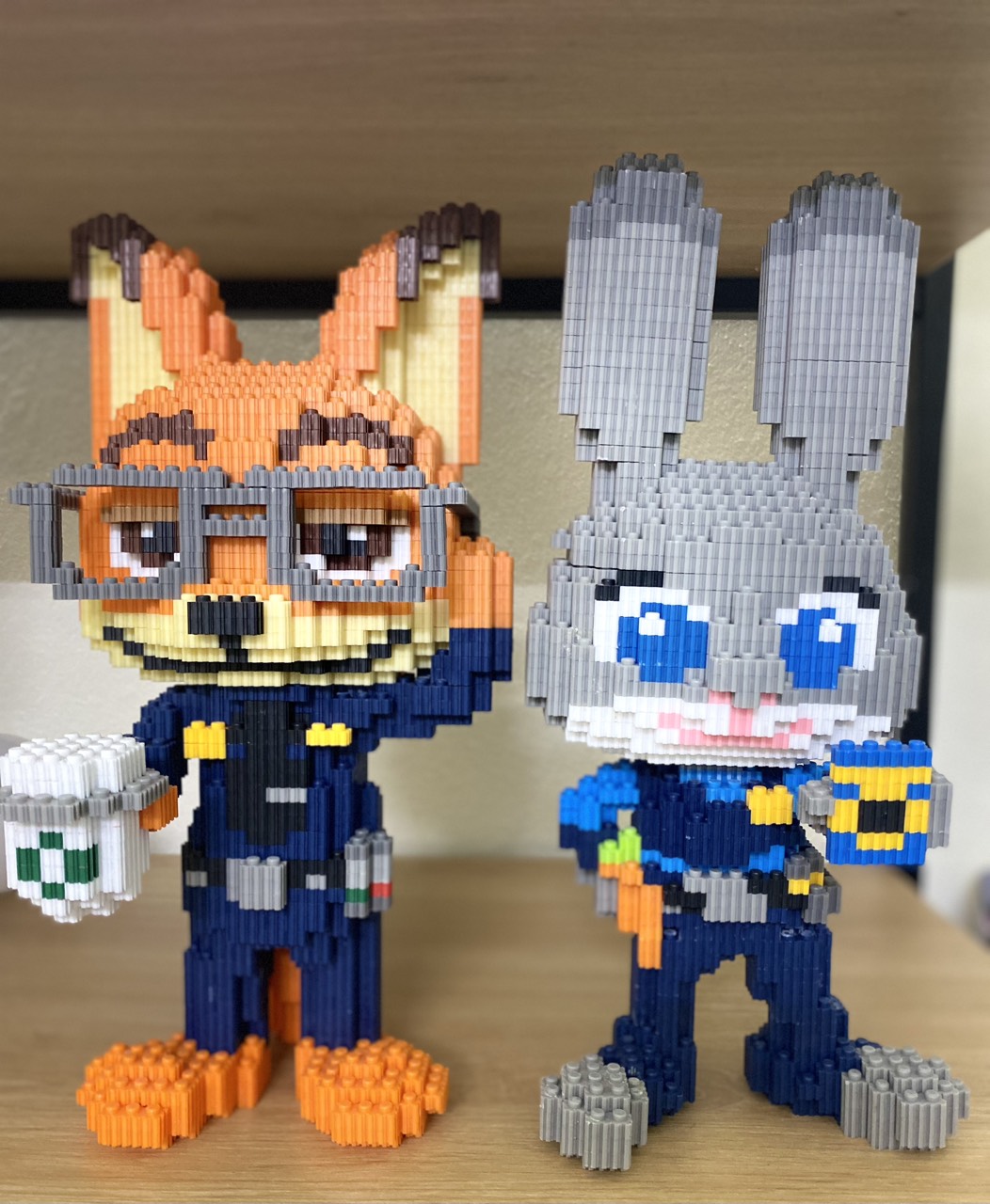 Lego 3D Cặp Cáo Thỏ 35cm Mua 1 được 2 (tặng búa lego)
