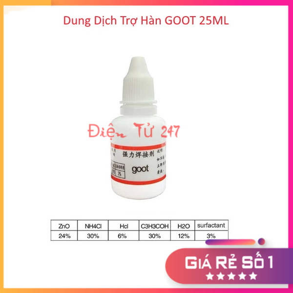 Dung Dịch Trợ Hàn GOOT 25ml
