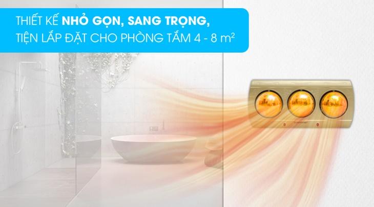 Đèn sưởi 3 bóng Kangaroo KG3BH01