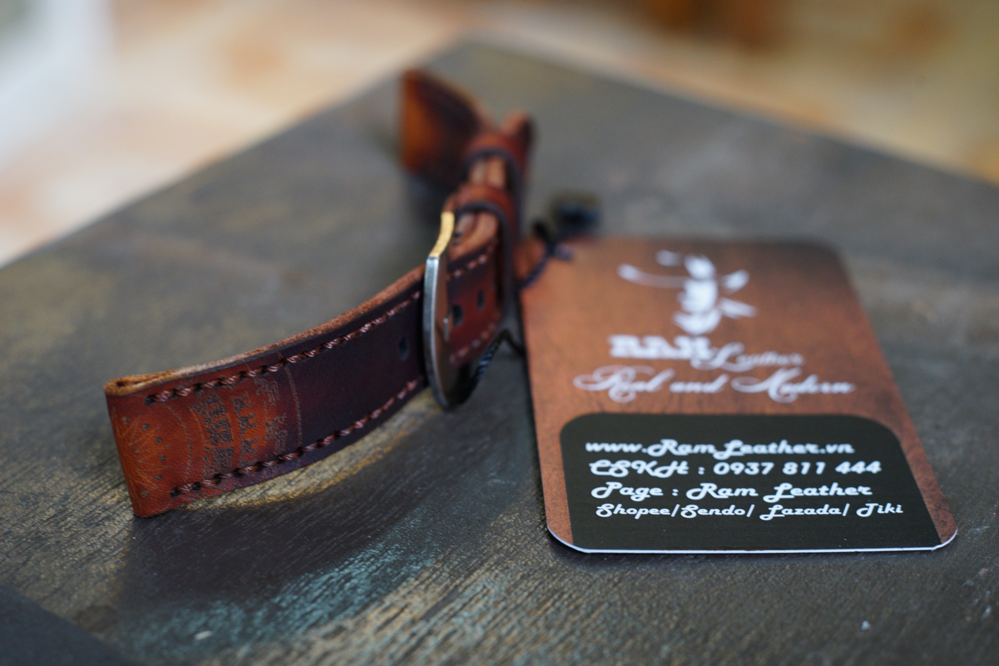 WATCH STRAPS DOUBLE COW LEATHER REAL