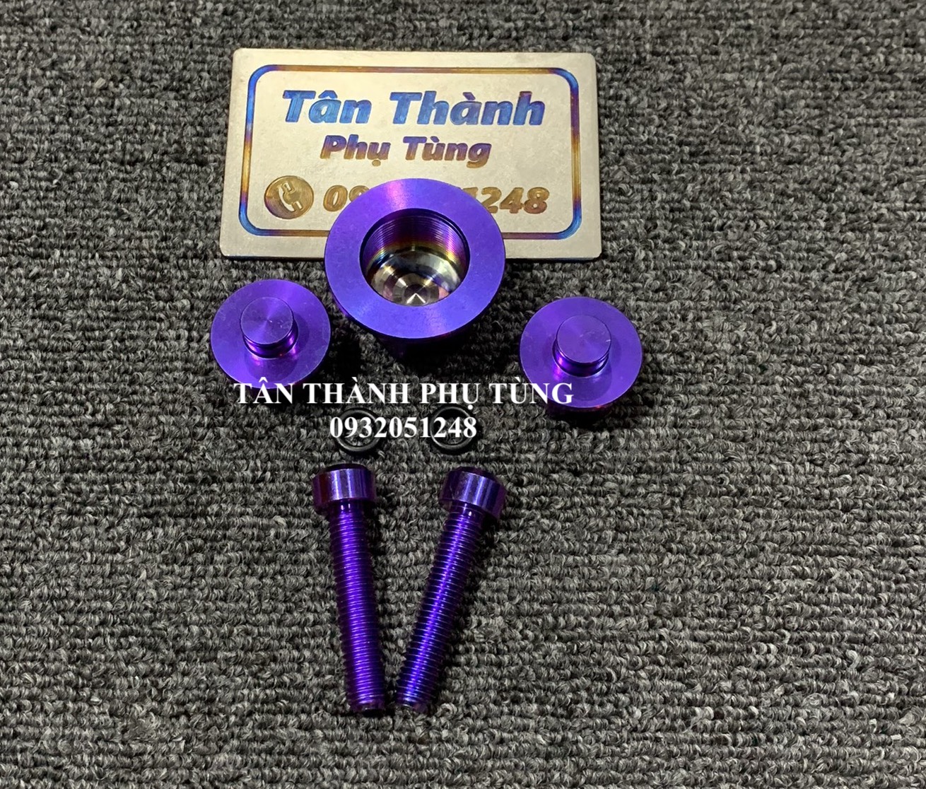 Bộ 5 con Chảng ba Satria-Raider Fi GR5 Xanh tím