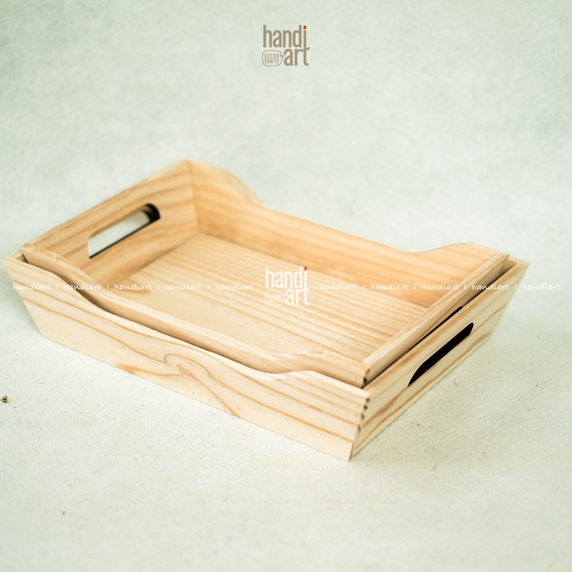 Khay gỗ gói quà, khay hình con thuyền đa năng