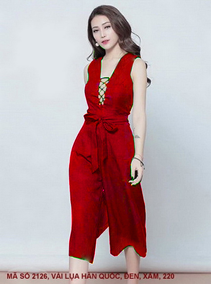 Jumpsuit Dự Tiệc Cá Tính – MS 2126 – Thắt Dây Ngực, Quần Lửng Có Túi Tiện Dụng | MYDU SHOP