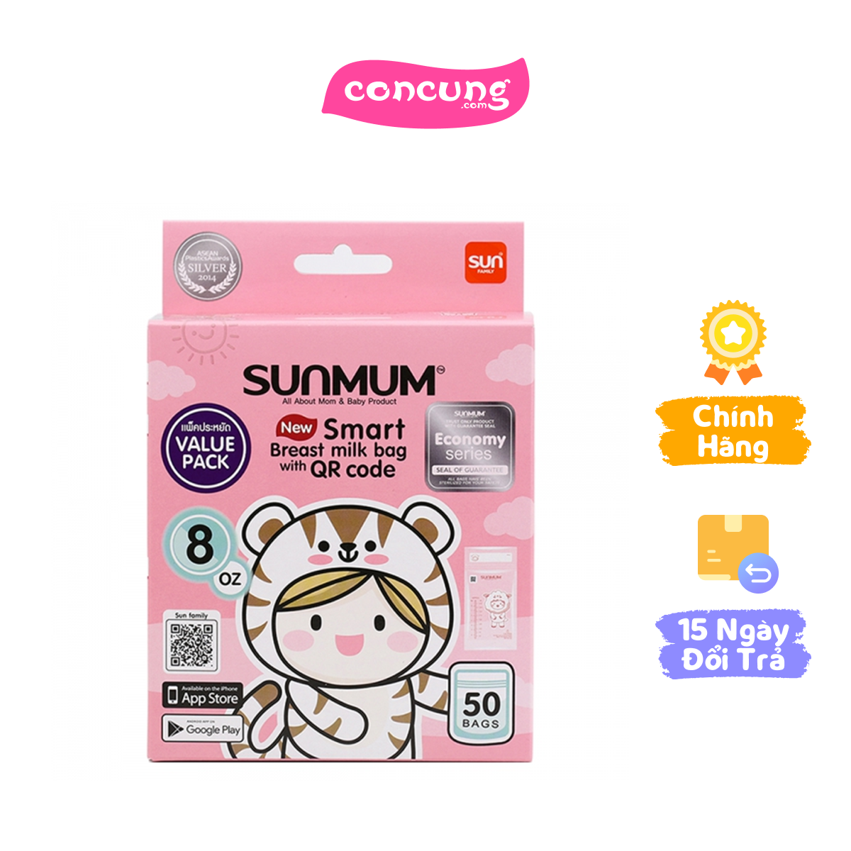 Túi trữ sữa Sunmum 250ml