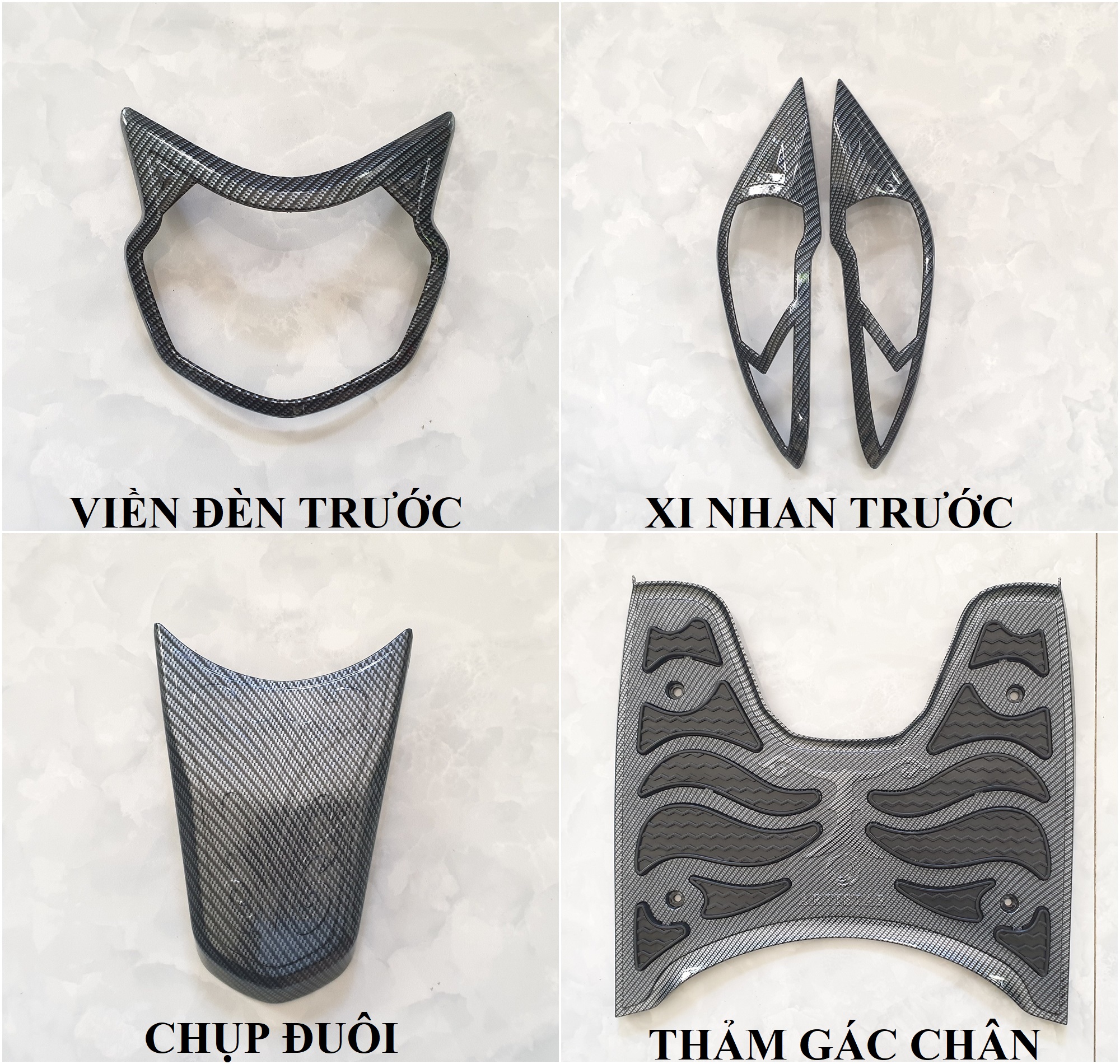 Ốp trang trí xe Vision 2021-2025 Carbon Artistar