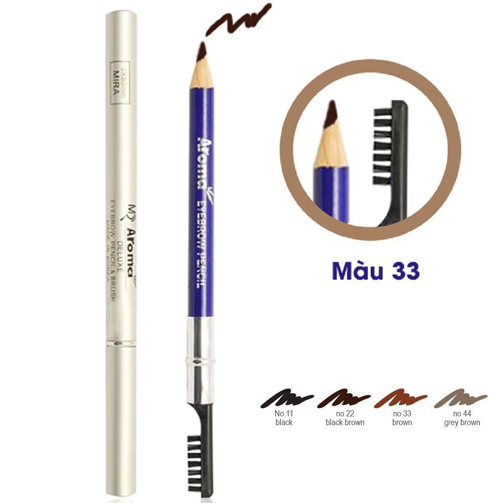 [HCM]Chì Kẻ Chân Mày Mira Aroma 2 đầu số 33