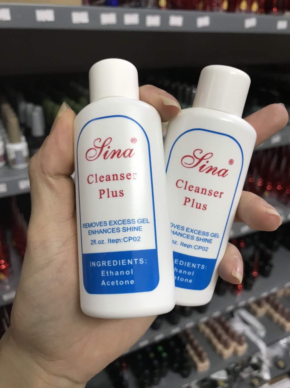 Nước lau gel,nước rửa móng sina