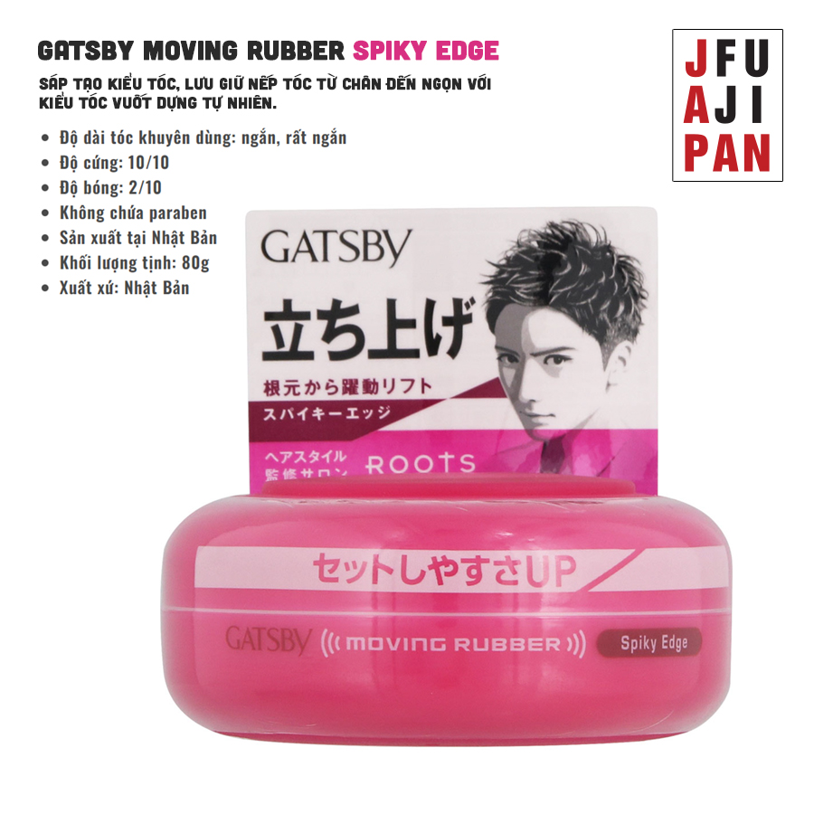 Sáp vuốt tóc Gatsby Moving Rubber 80g nội địa Nhật