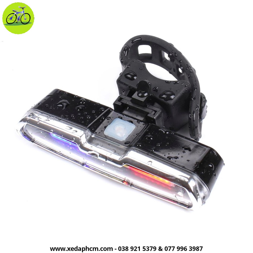 [HCM]Đèn đuôi xe đạp 3 màu siêu sáng cáp sạc USB