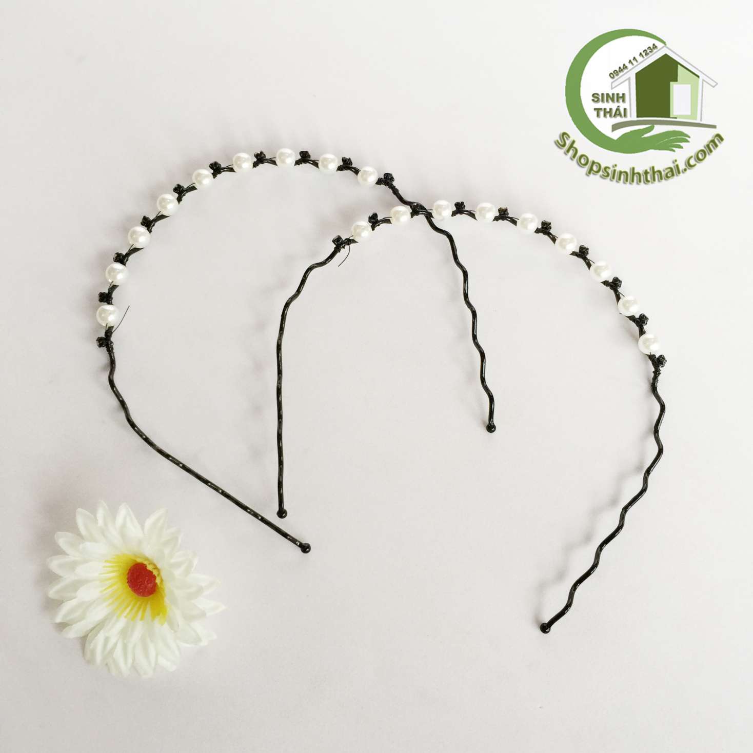 [HCM]Băng đô - bờm cài tóc lượn sóng đính ngọc trai