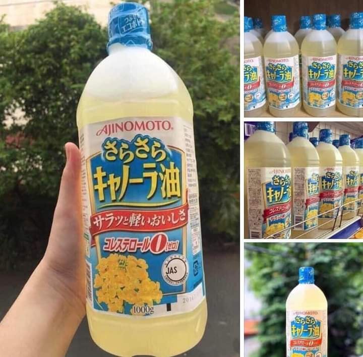 Dầu ăn hoa cải Ajinomoto chai 1 lít