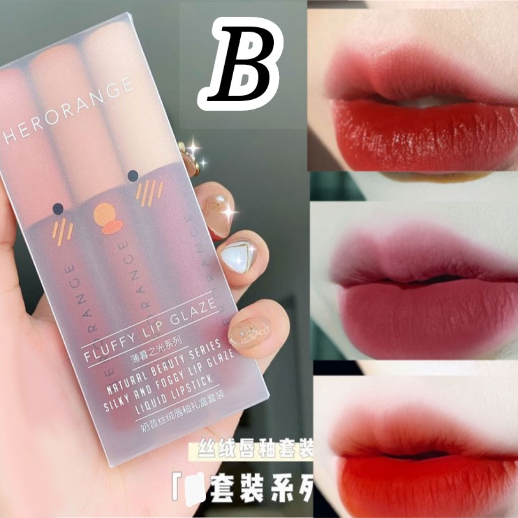 [HCM]Set Son kem Herorange Fluffy Siêu Lì