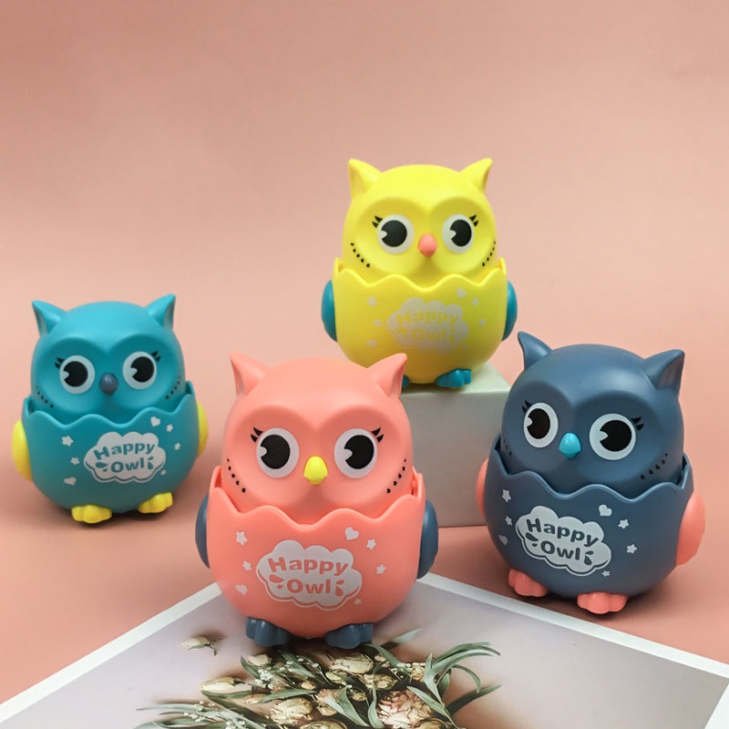 Đồ Chơi Hình Con Cú chạy cót ấn đầu là chạy Huy Toy Kids