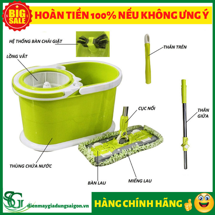 [HCM]Bộ cây lau nhà Panworld PW-77