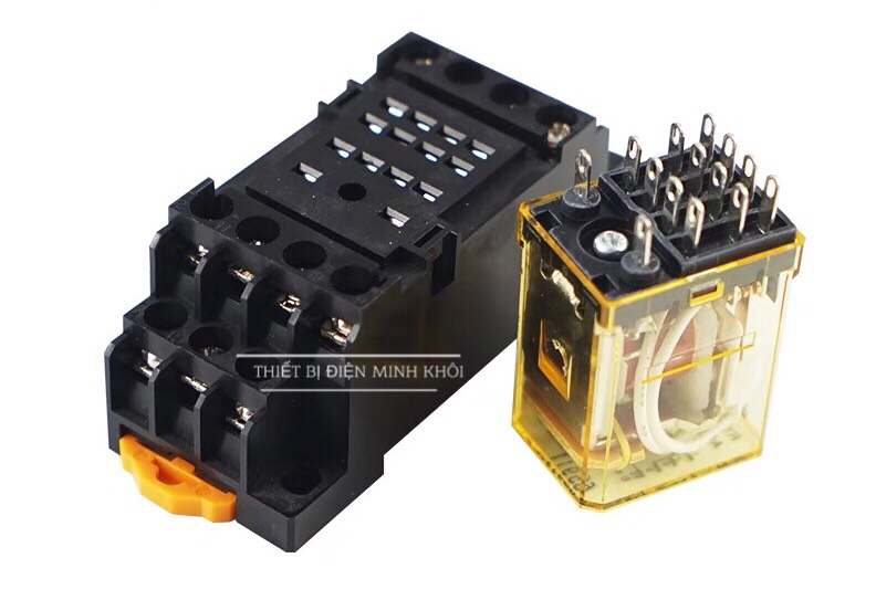 rơ le trung gian IDEC 220V, 24VDC,12VDC kèm đế