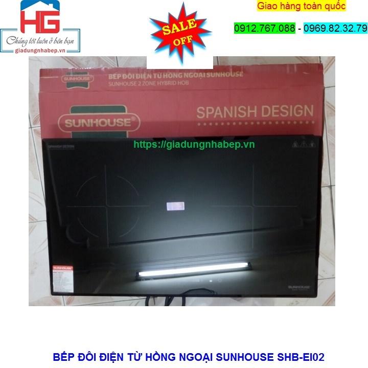 Bếp đôi từ hồng ngoại Sunhouse SHB-EI02