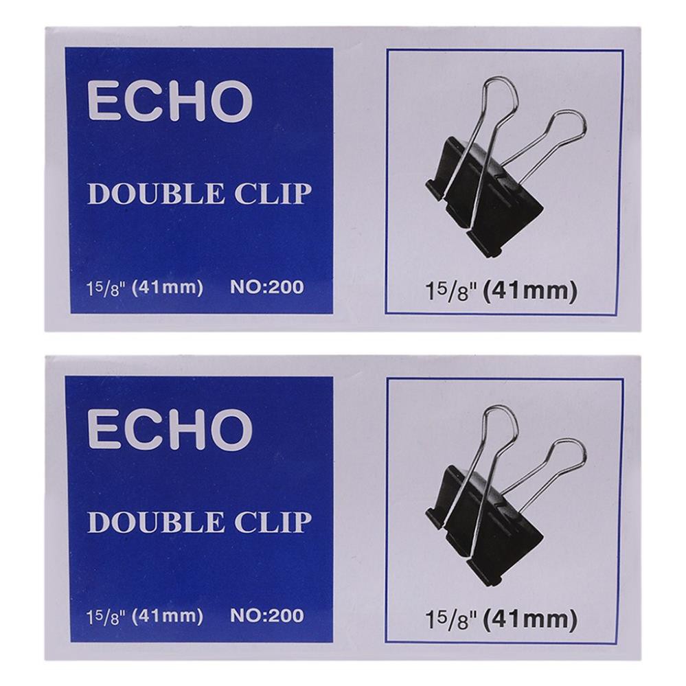 Bộ 2 hộp kẹp bướm echo - đen
