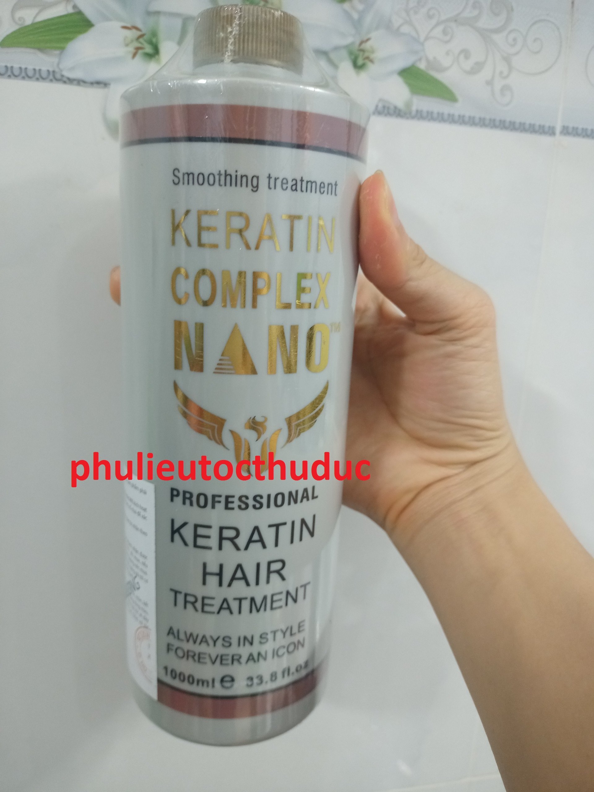 Keratin complex nano dùng để phục hồi tóc sau uốn - duỗi - nhuộm