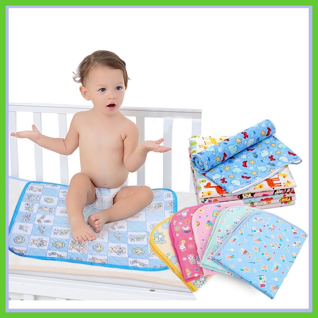 Chiếu lót thay bỉm tã cho bé sơ sinh, chống thấm tốt, kích thước 50x65cm