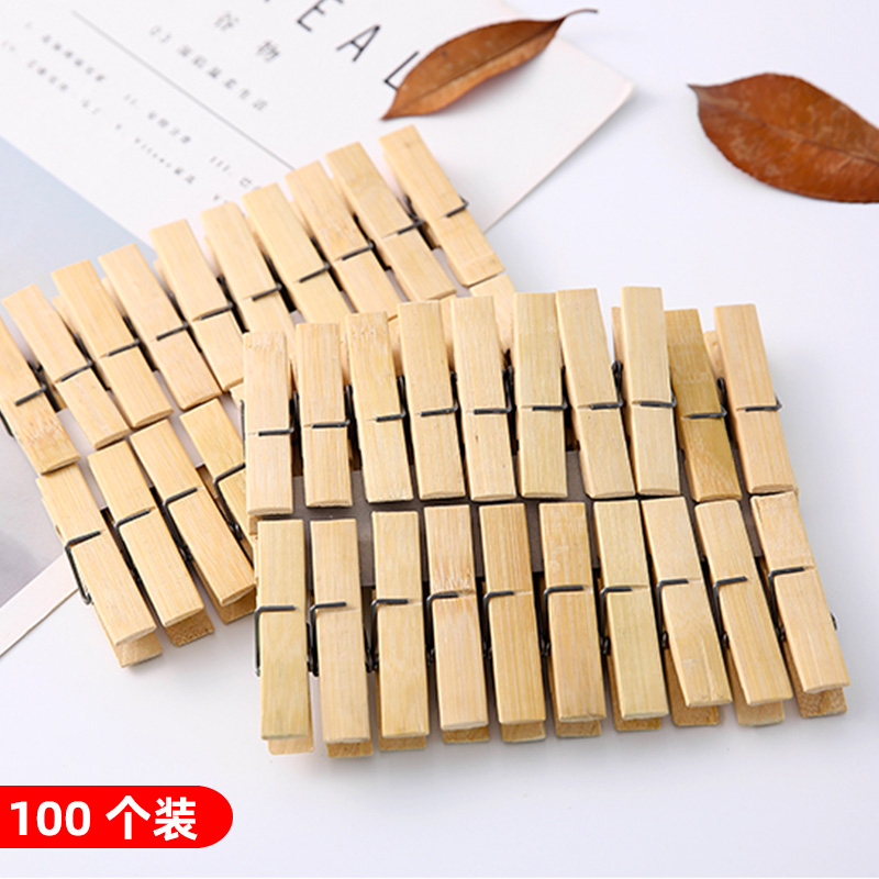 Set 20 Kẹp Phơi Quần Áo Bằng Gỗ (1 Túi 20 Kẹp)