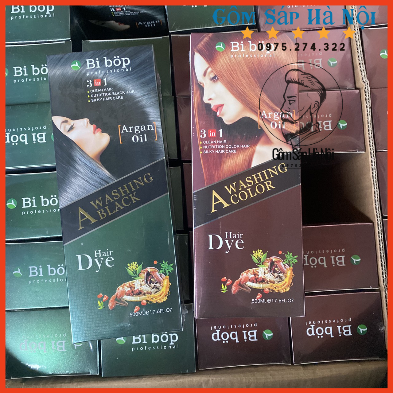 [ DẦU GỘI PHỦ BẠC ] Dầu Gội Thảo Dược Phủ Bạc Đen BoBip  Nhật Bản
