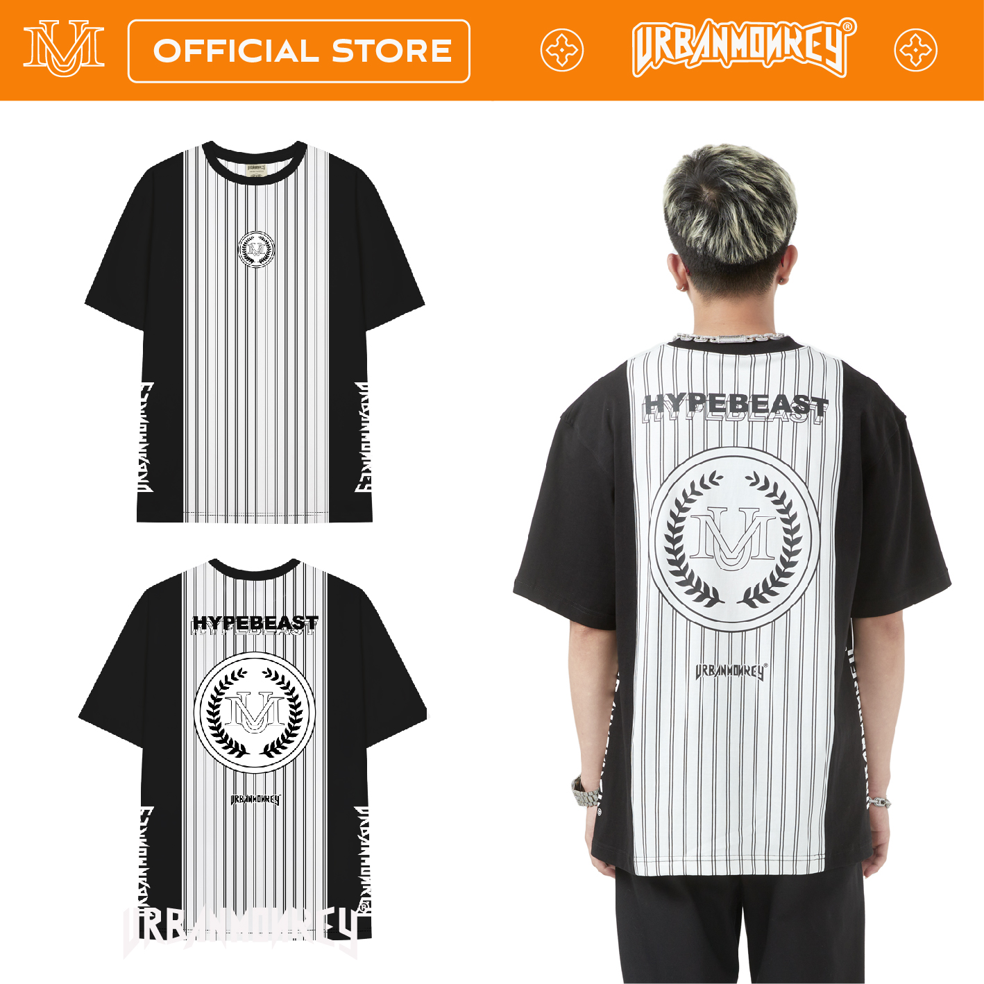 Áo Thun URBAN MONKEY BASEBALL TEE Thun Cotton Hai Chiều Thoáng Mát