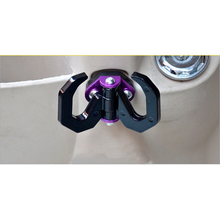 Móc Treo Đồ Xe Máy (2 Móc Nhôm Xoay 180 độ)