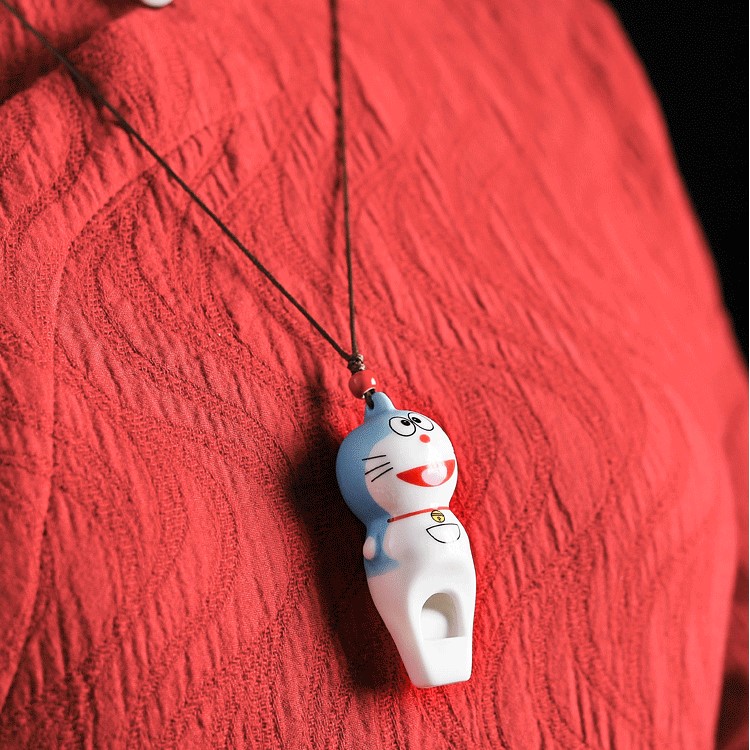 Còi thổi bằng sứ hình Doraemon dễ thương