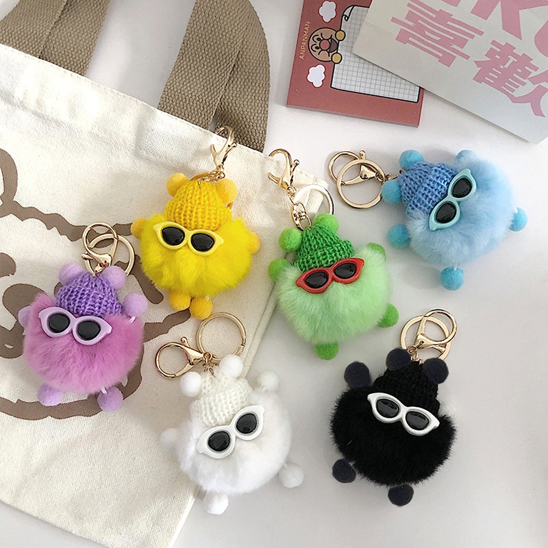 Móc Khóa Banh Xù Mini Dễ Thương