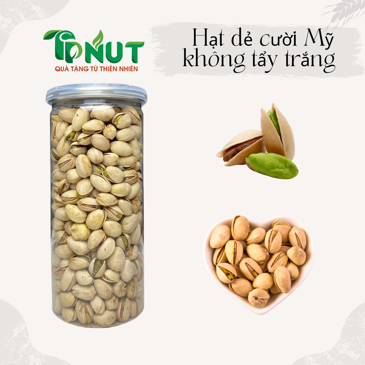 500g Hạt dẻ cười mỹ không tẩy trắng