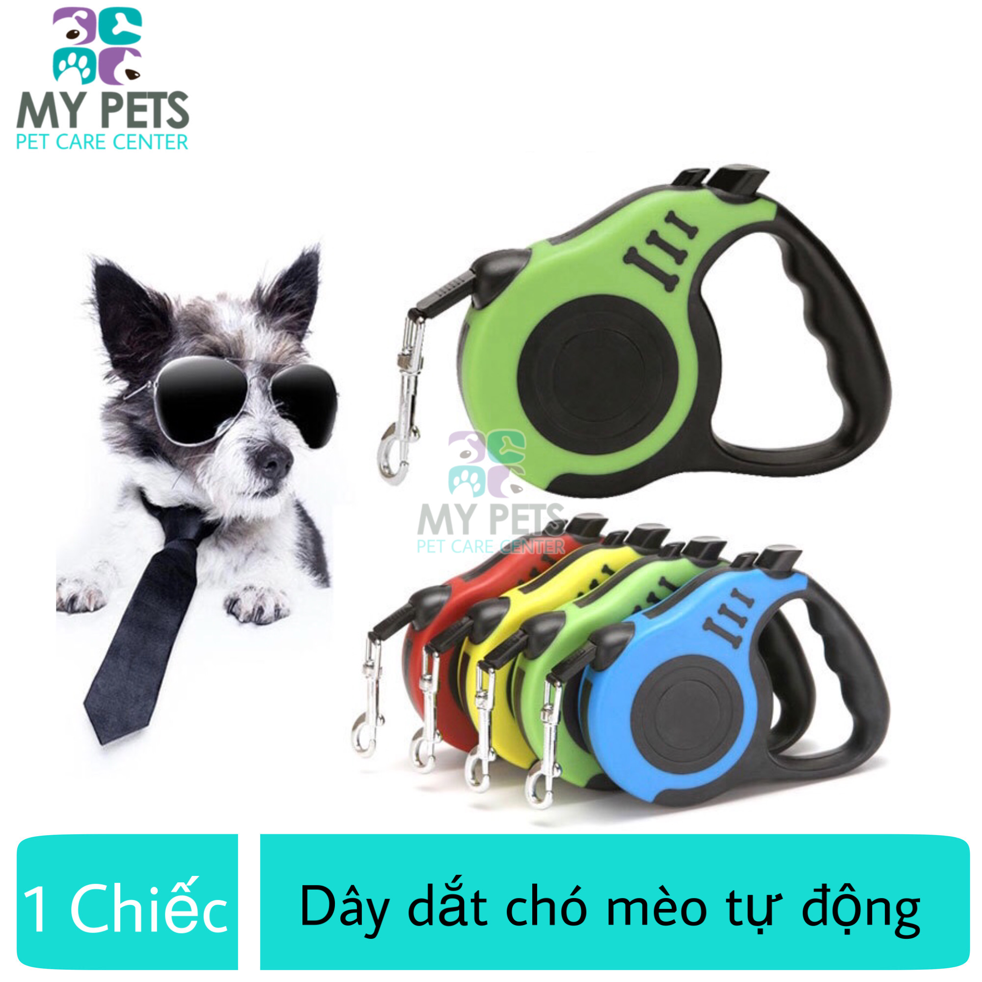 Dây dắt tự động dành cho chó mèo - Dây 5m D01