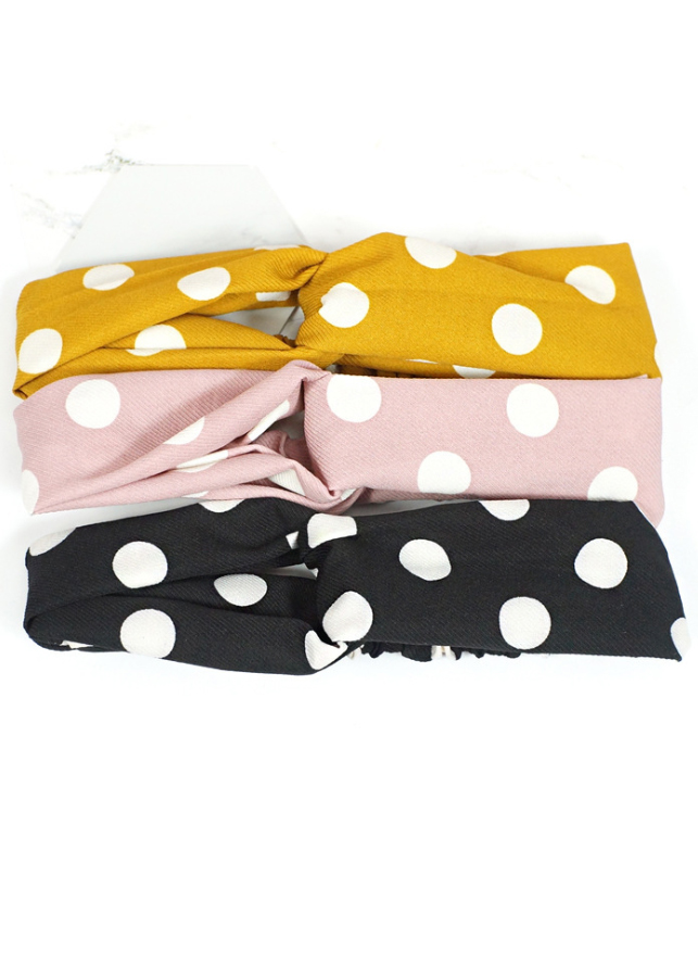 Băng đô turban chấm bi to TB48