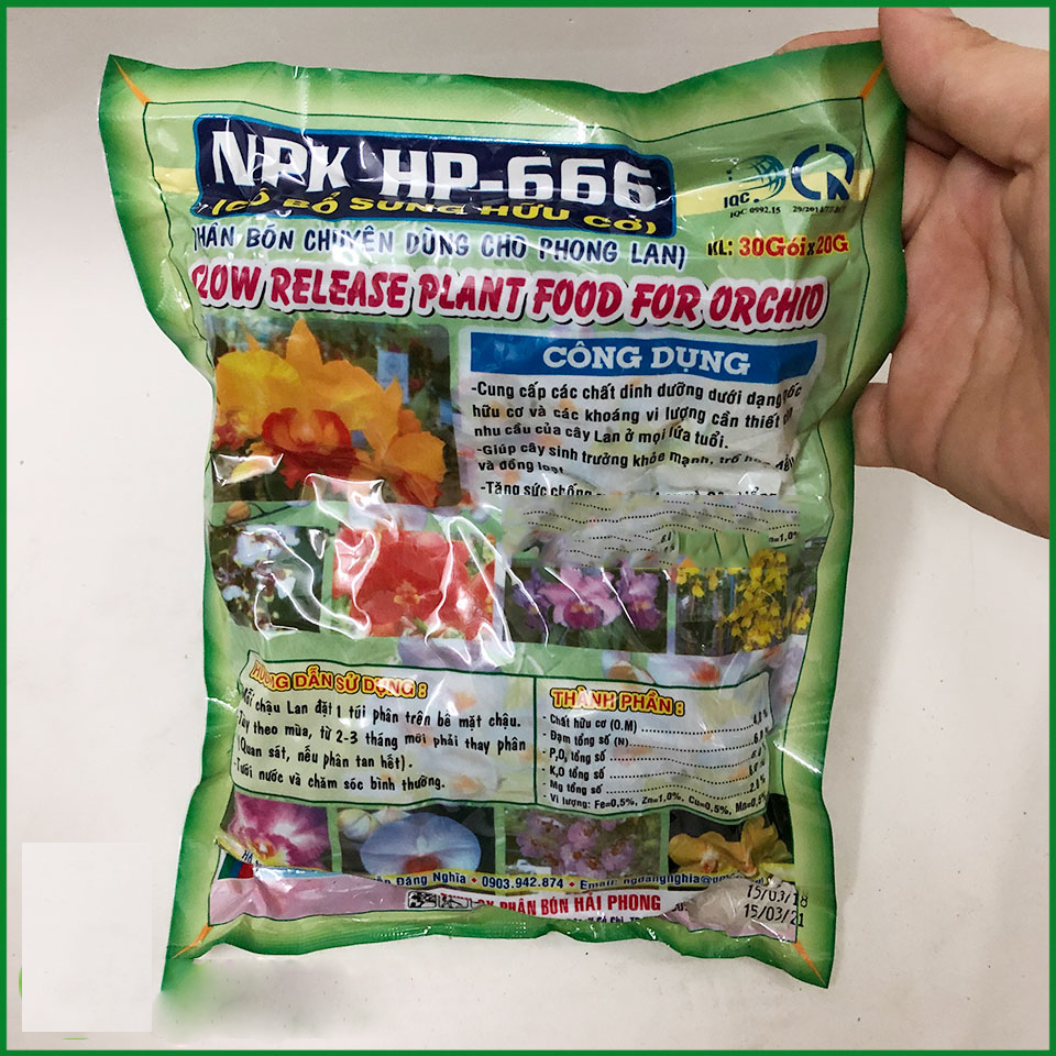 Npk hp-666 — phân túi lọc kích ra hoa cho cây phong lan hp666