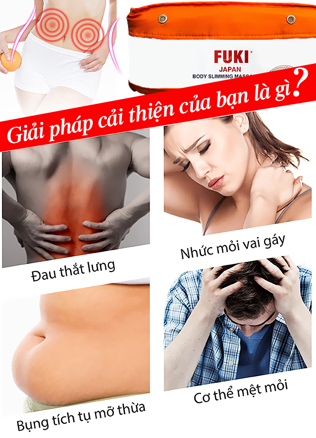 Máy massage bụng FUKI FK90 (màu cam)