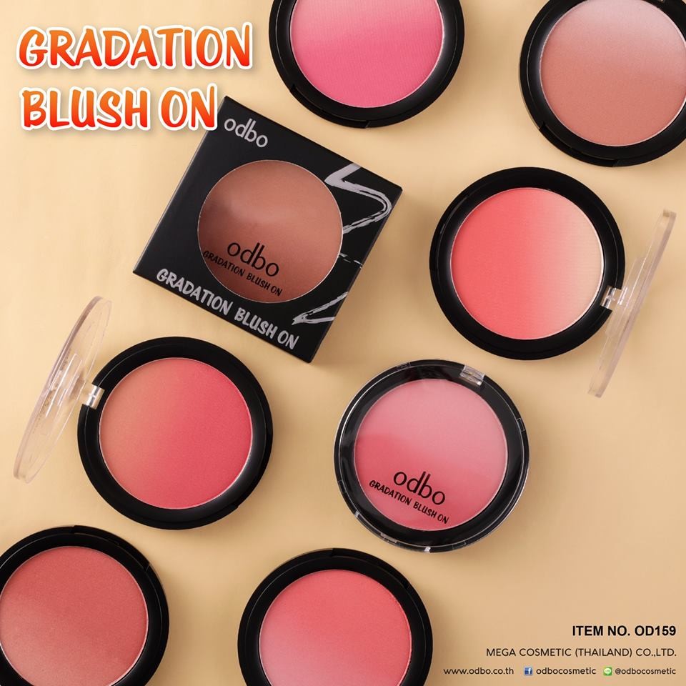 Phấn Má Hồng Thái Lan Phối Màu Odbo Gradation Blush On
