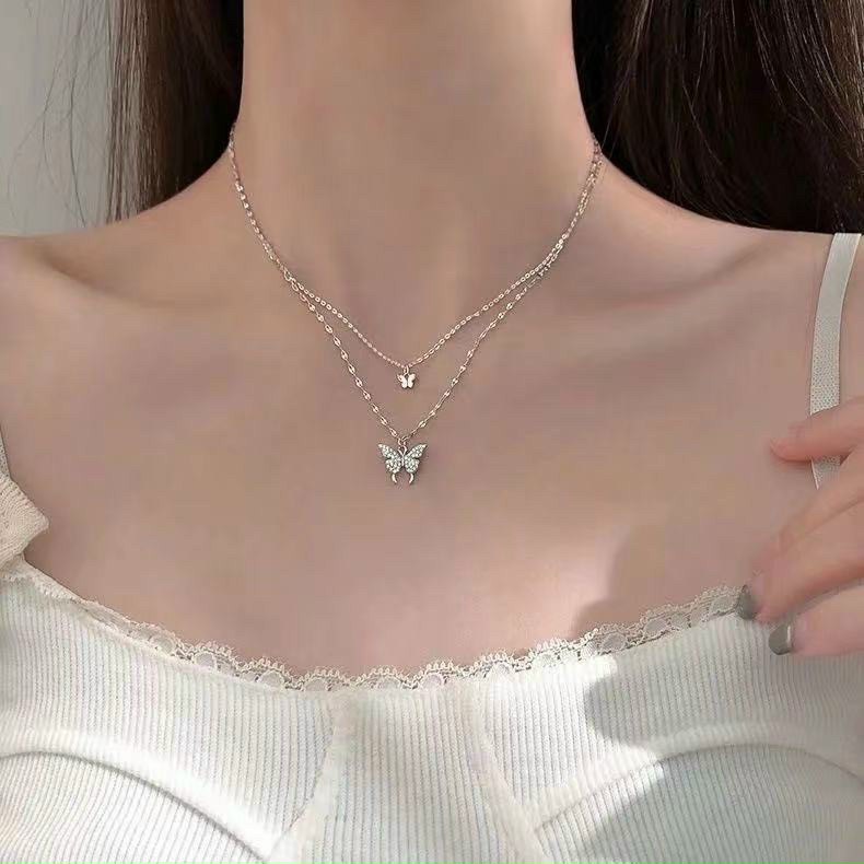 Dây chuyền cánh bướm đính cườm DC1