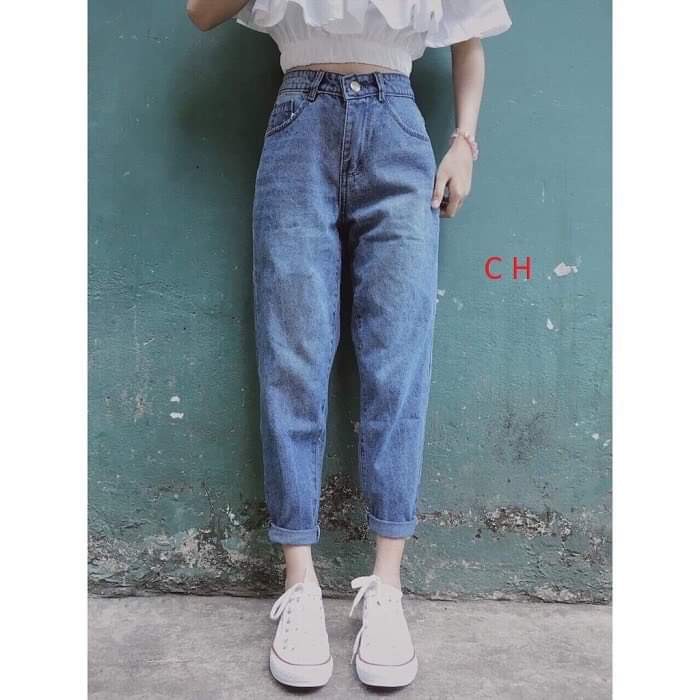 Quần bò baggy trơn coh0221