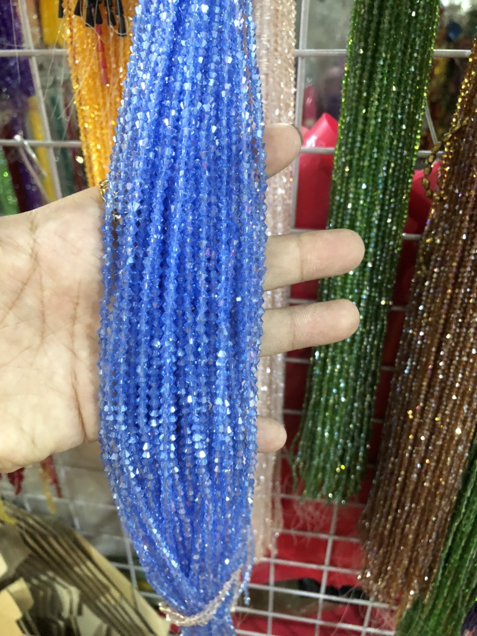 [Ảnh thật] [Có sẵn] 10 dây pha lê đá cao cấp loại 3mm